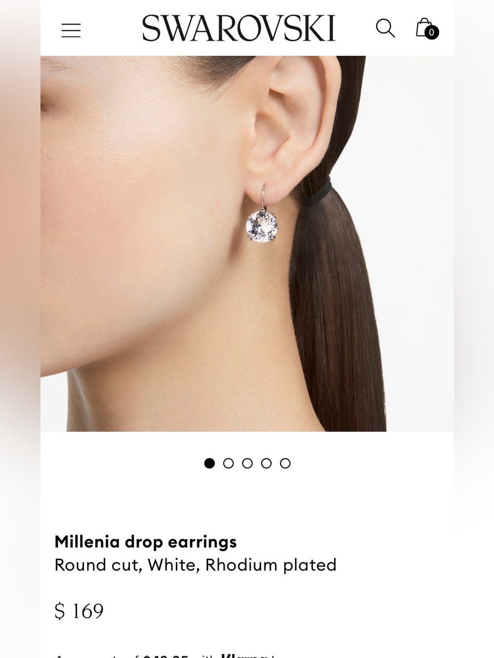 Millenia drop earrings
